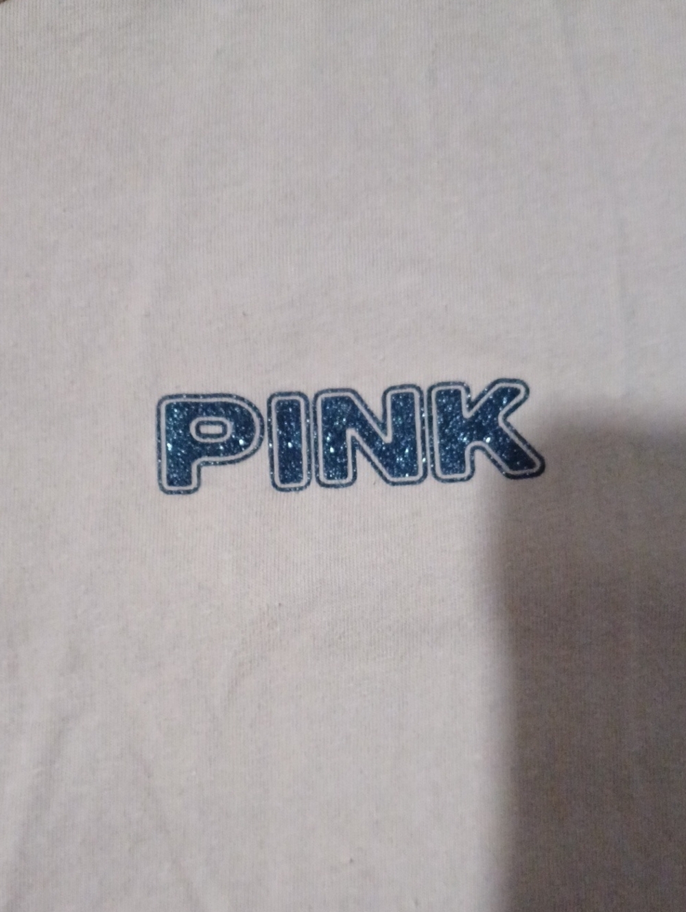 PINK Victoria's Secret Tan Tee with Neon Pink Logo Size 2X - Picture 5 of 12